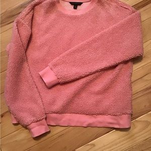 Banana Republic Pink fuzzy sweatshirt XS
